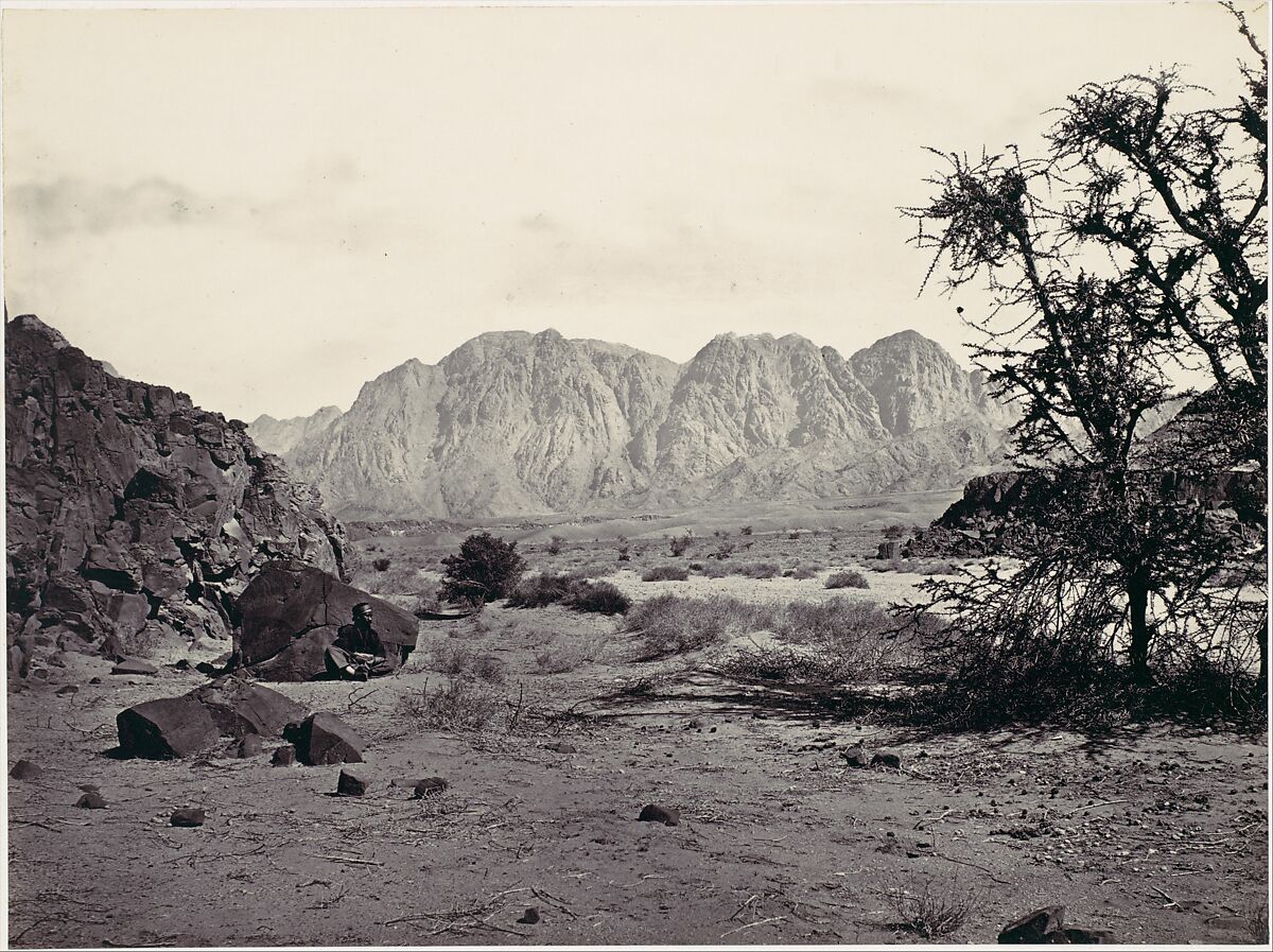 The Written Valley, Sinai, Francis Frith (British, Chesterfield, Derbyshire 1822–1898 Cannes, France), Albumen silver print from glass negative 