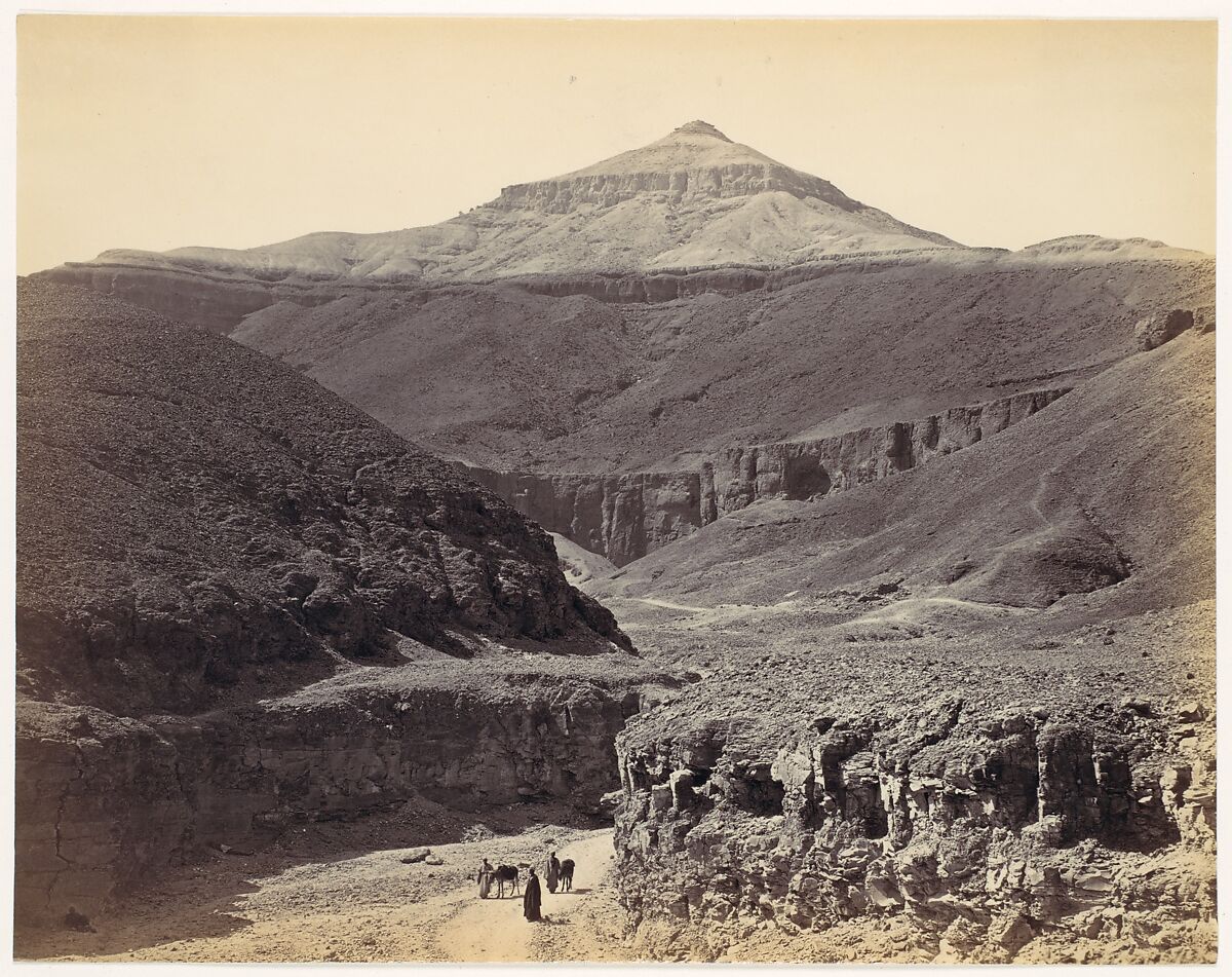 [Valley of the Kings, Thebes], Francis Frith (British, Chesterfield, Derbyshire 1822–1898 Cannes, France), Albumen silver print from glass negative 