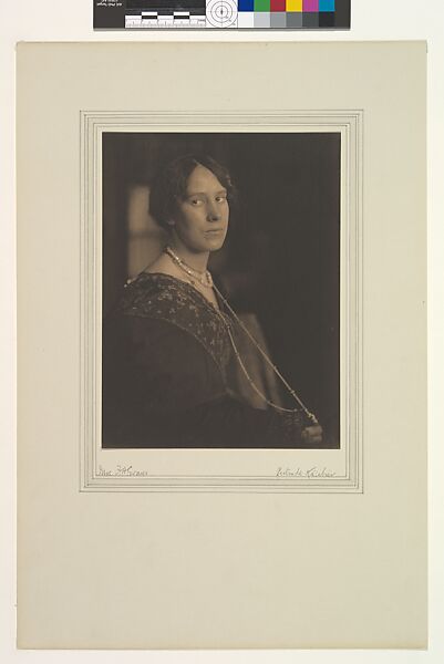 Mrs. F. H. Evans, Gertrude Käsebier (American, 1852–1934), Platinum print