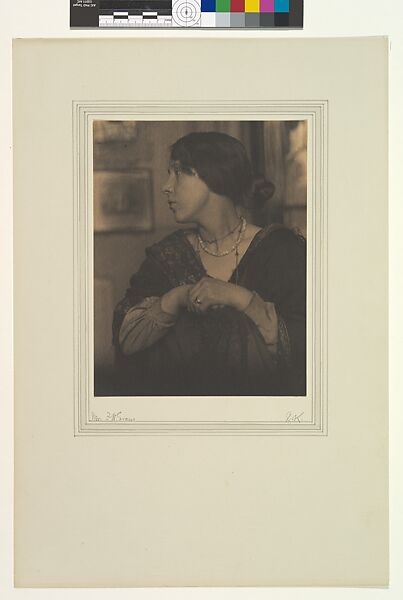 Mrs. F. H. Evans, Gertrude Käsebier (American, 1852–1934), Platinum print