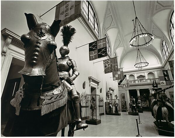 [Arms and Armor Gallery, Metropolitan Museum of Art], Bruce Davidson (American, born 1933), Gelatin silver print 