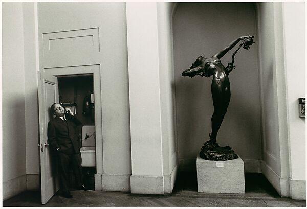 [Henry Geldzhaler on the Phone], Bruce Davidson (American, born 1933), Gelatin silver print 