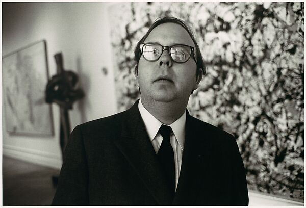 [Henry Geldzhaler in Gallery at the Metropolitan Museum of Art], Bruce Davidson (American, born 1933), Gelatin silver print 