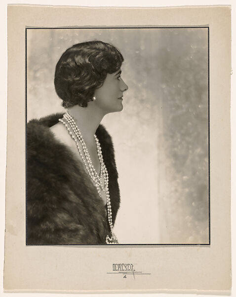 Coco Chanel, Adolf de Meyer (American (born France), Paris 1868–1946 Los Angeles, California), Gelatin silver print 