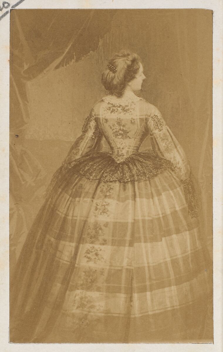 La taille, André-Adolphe-Eugène Disdéri (French, Paris 1819–1889 Paris), Albumen silver print from glass negative 