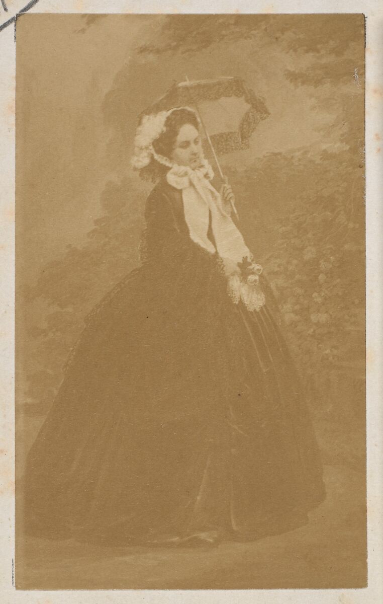 Le deux roses, André-Adolphe-Eugène Disdéri (French, Paris 1819–1889 Paris), Albumen silver print from glass negative 