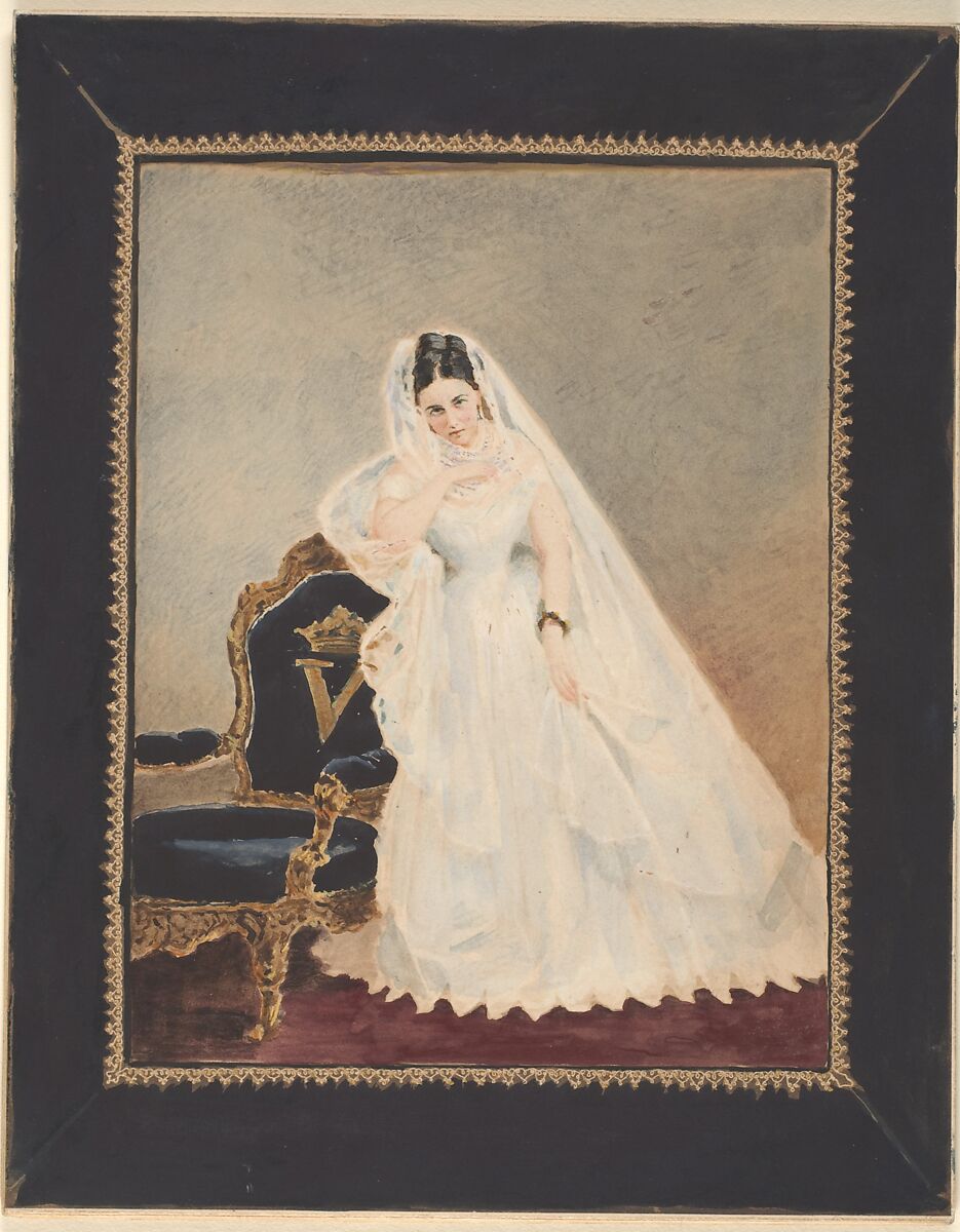Derelitta (peintre), Pierre-Louis Pierson (French, 1822–1913), Albumen silver print from glass negative with applied color 