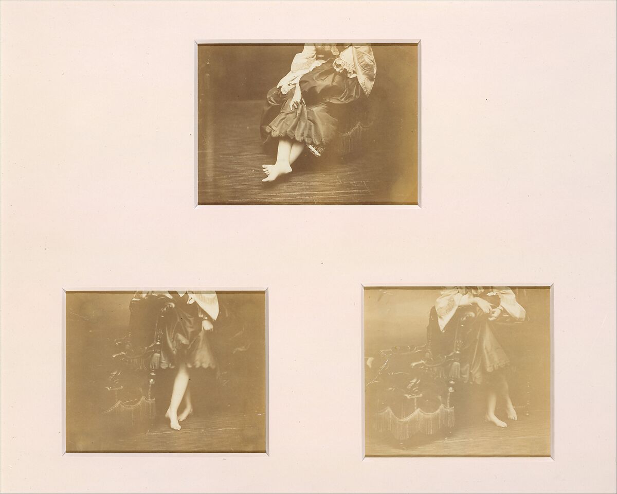 [Study of Legs], Pierre-Louis Pierson (French, 1822–1913), Albumen silver print from glass negative