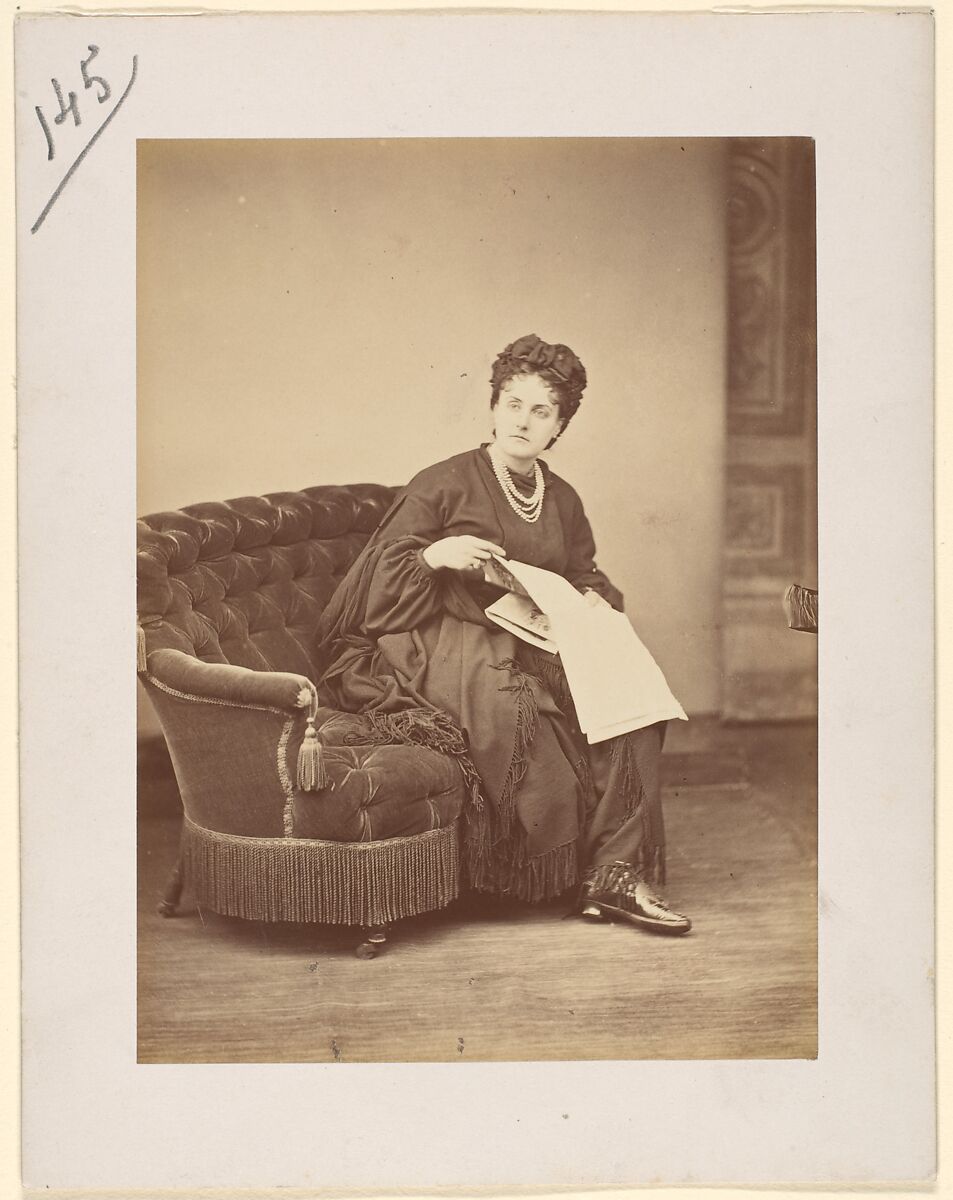 Sèriè à la Ristori, Pierre-Louis Pierson (French, 1822–1913), Albumen silver print from glass negative 