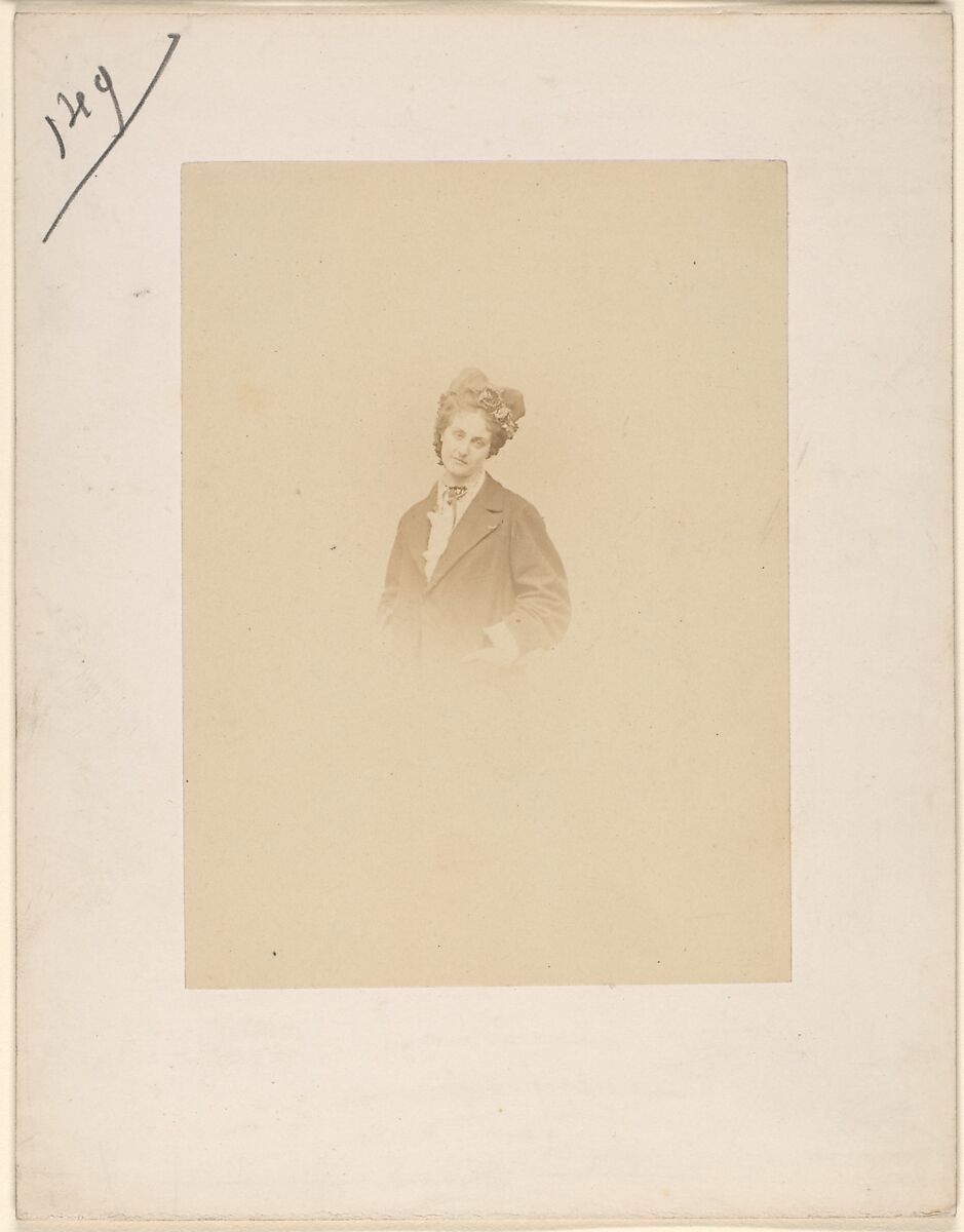 Le pardessus dècoré, Pierre-Louis Pierson (French, 1822–1913), Albumen silver print from glass negative 