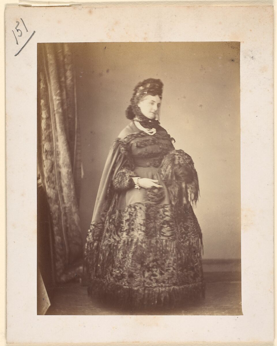 Le Caracul (L'Astrakhan), Pierre-Louis Pierson (French, 1822–1913), Albumen silver print from glass negative 