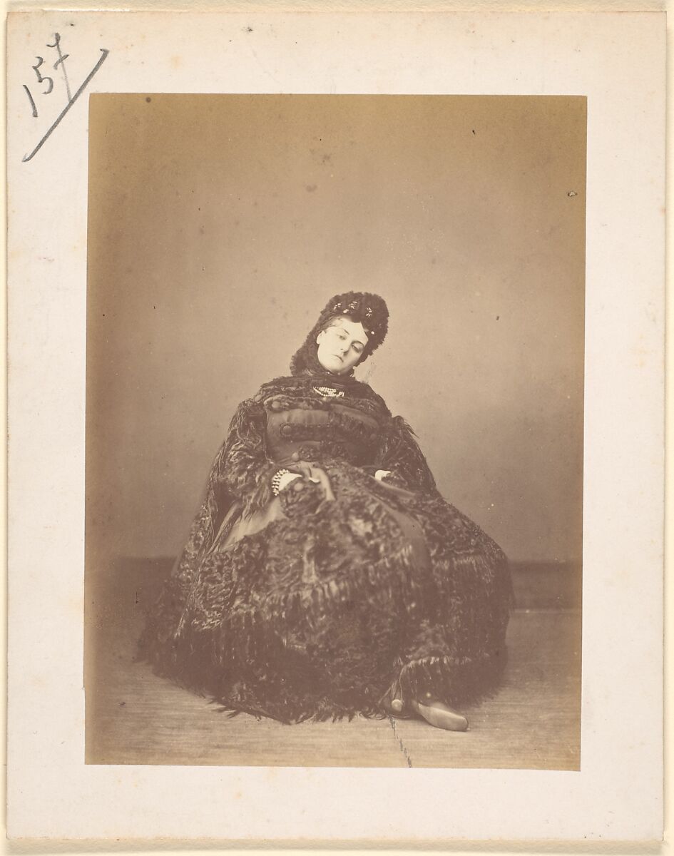 Le Caracul (L'Astrakhan), Pierre-Louis Pierson (French, 1822–1913), Albumen silver print from glass negative 