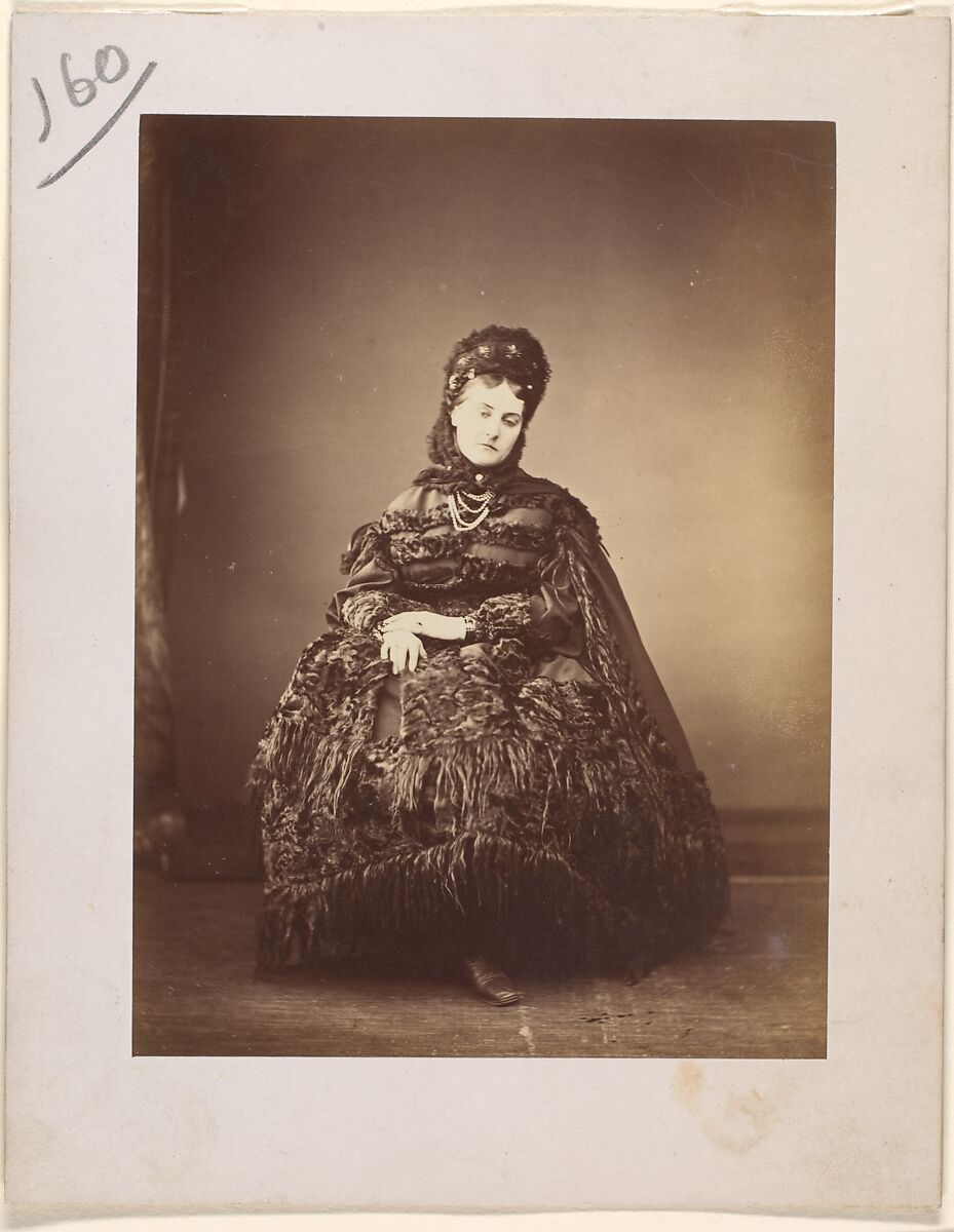 Le Caracul (L'Astrakhan), Pierre-Louis Pierson (French, 1822–1913), Albumen silver print from glass negative 