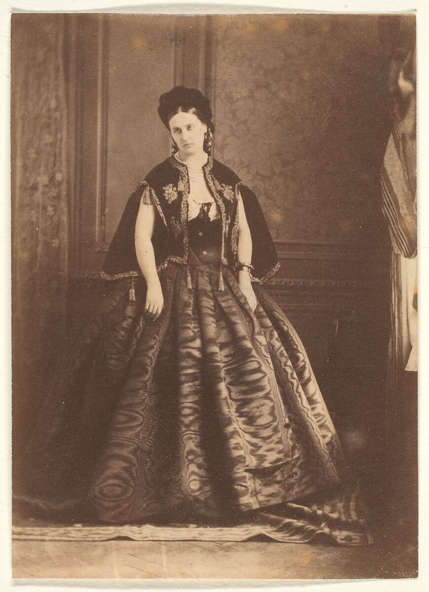 La robe de moiré, Pierre-Louis Pierson (French, 1822–1913), Albumen silver print from glass negative 