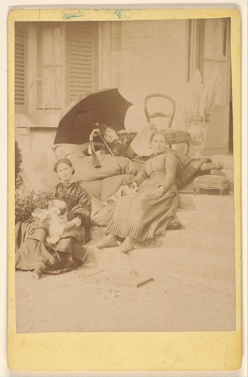 Les Chiens, Pierre-Louis Pierson (French, 1822–1913), Albumen silver print from glass negative 