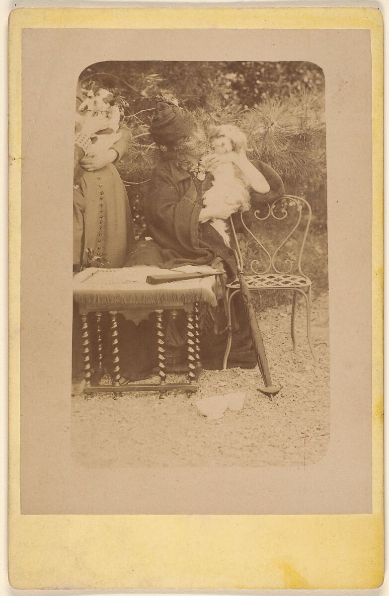 Les Chiens, Pierre-Louis Pierson (French, 1822–1913), Albumen silver print from glass negative 