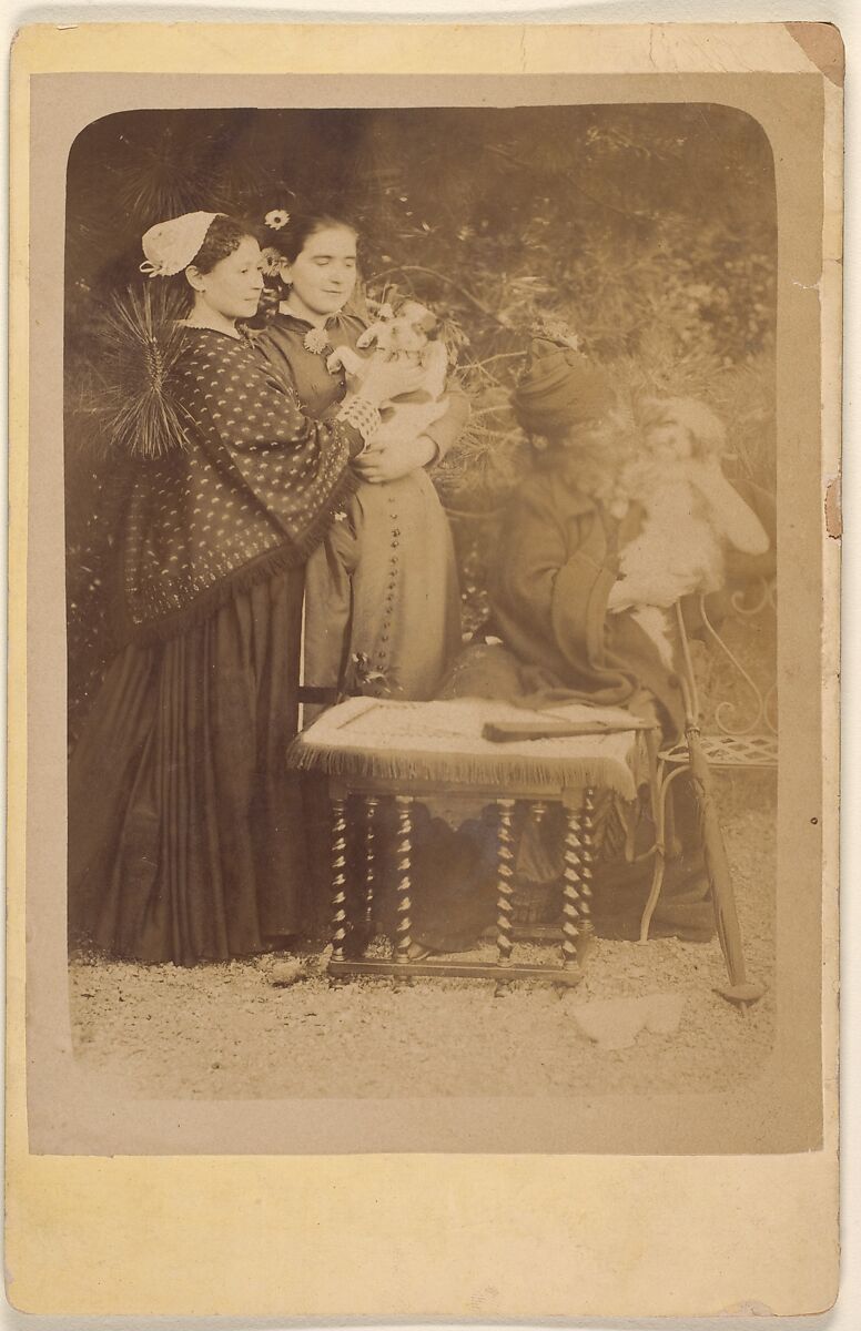 Les Chiens, Pierre-Louis Pierson (French, 1822–1913), Albumen silver print from glass negative 