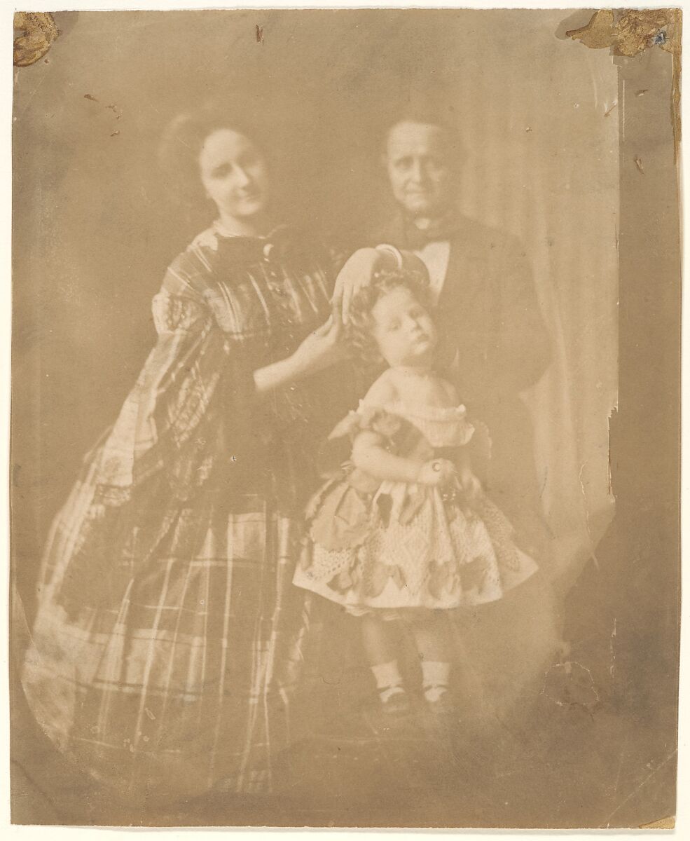 En famille, Pierre-Louis Pierson (French, 1822–1913), Salted paper print from glass negative 
