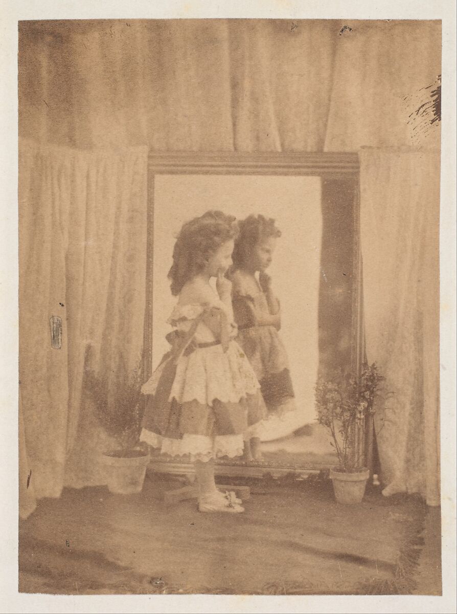 Le reflet (profile), Pierre-Louis Pierson (French, 1822–1913), Albumen silver print from glass negative 