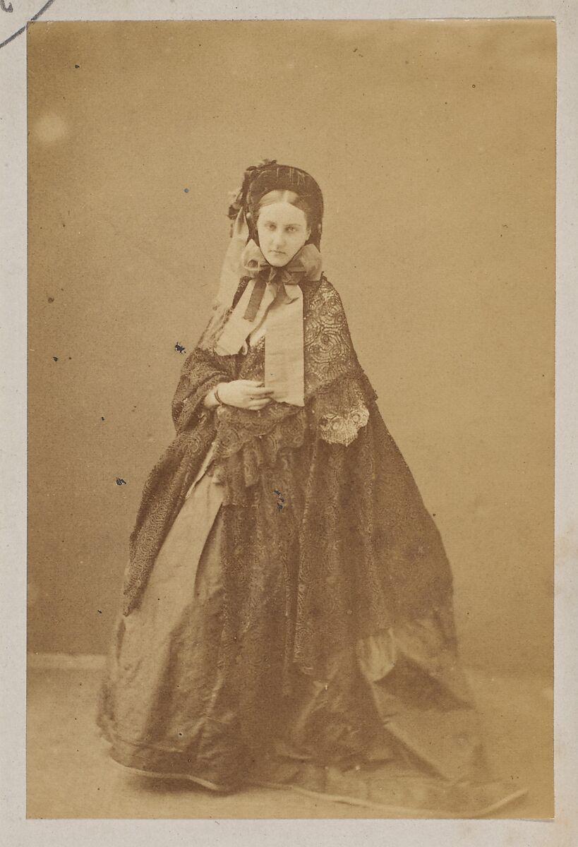 Le chapeau à brides, Pierre-Louis Pierson (French, 1822–1913), Albumen silver print from glass negative 