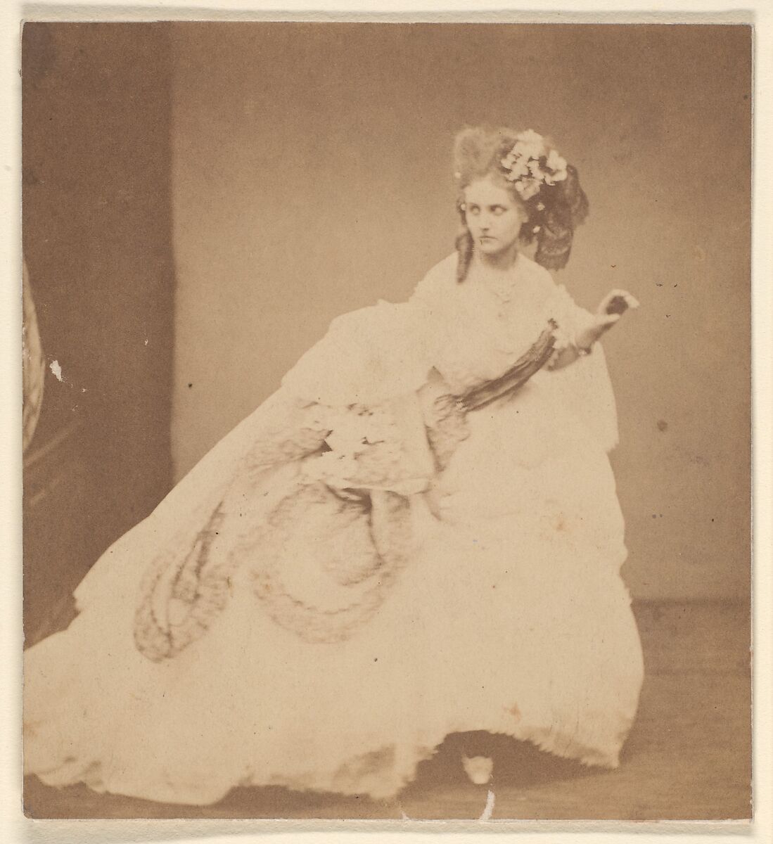 La Frayeur, Pierre-Louis Pierson (French, 1822–1913), Albumen silver print from glass negative 