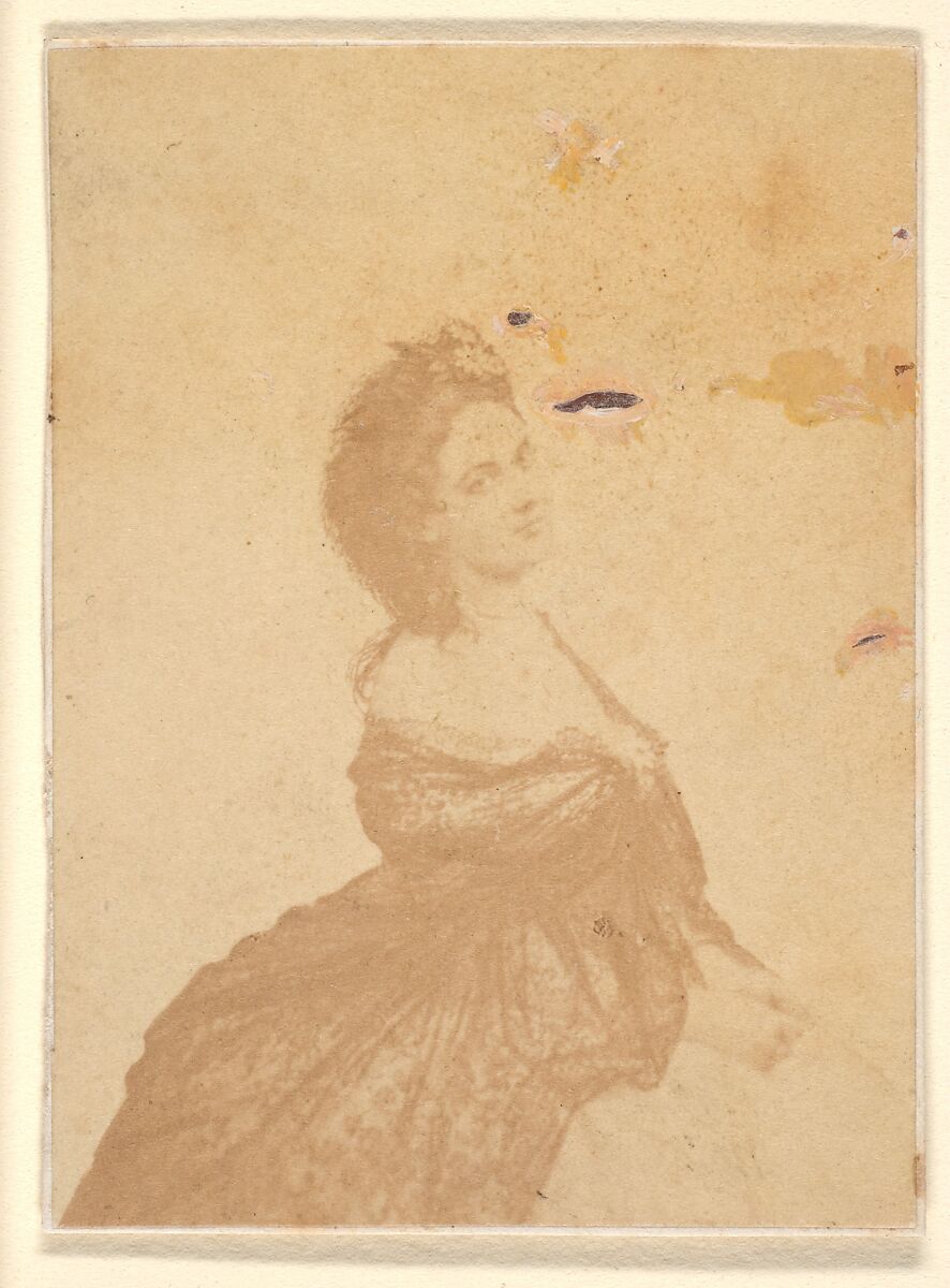Le chàle de dentelles, Pierre-Louis Pierson (French, 1822–1913), Albumen silver print from glass negative 