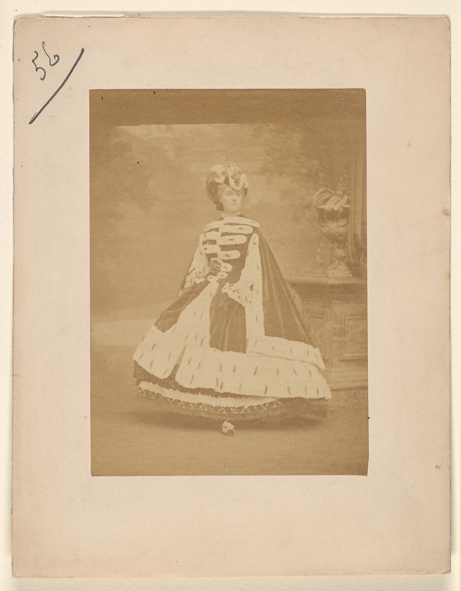 L'hermine, Pierre-Louis Pierson (French, 1822–1913), Albumen silver print from glass negative 