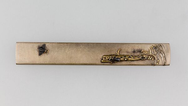 Knife Handle (Kozuka), Copper-silver alloy (shibuichi), gold, copper-gold alloy (shakudō), copper, Japanese 