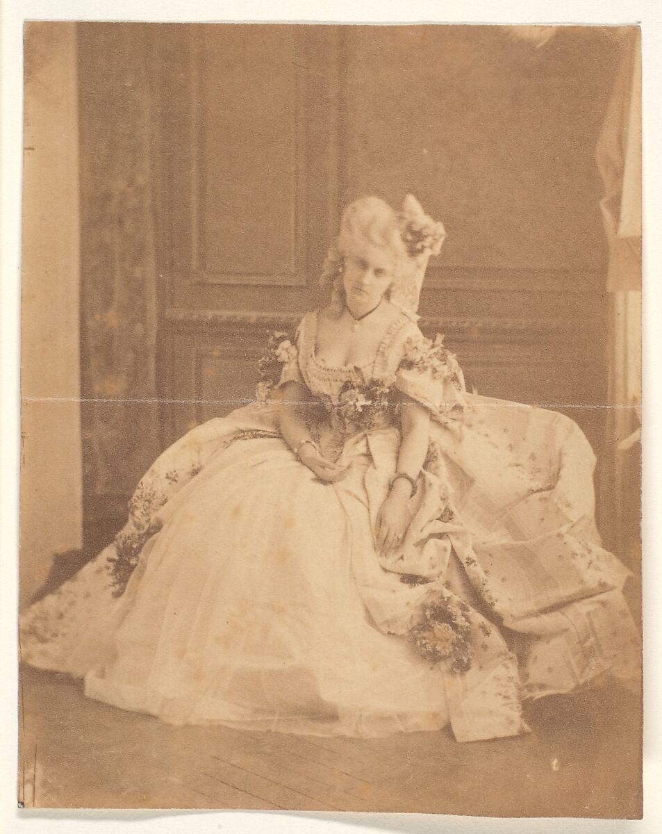 La Marquise Mathilde, Pierre-Louis Pierson (French, 1822–1913), Albumen silver print from glass negative 