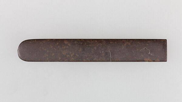 Knife Handle (Kozuka), Iron, gold, silver, Japanese