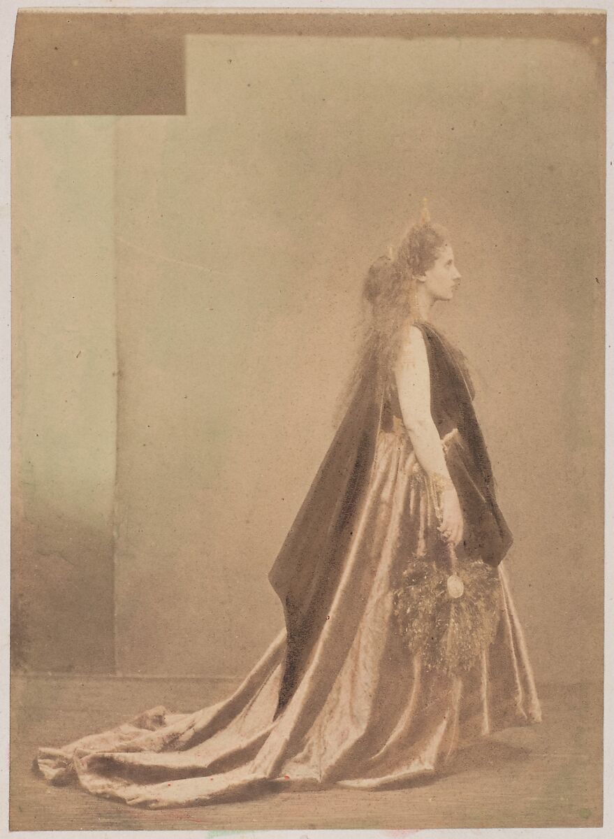 Reine d'Etrurie (colorieè), Pierre-Louis Pierson (French, 1822–1913), Albumen silver print from glass negative 