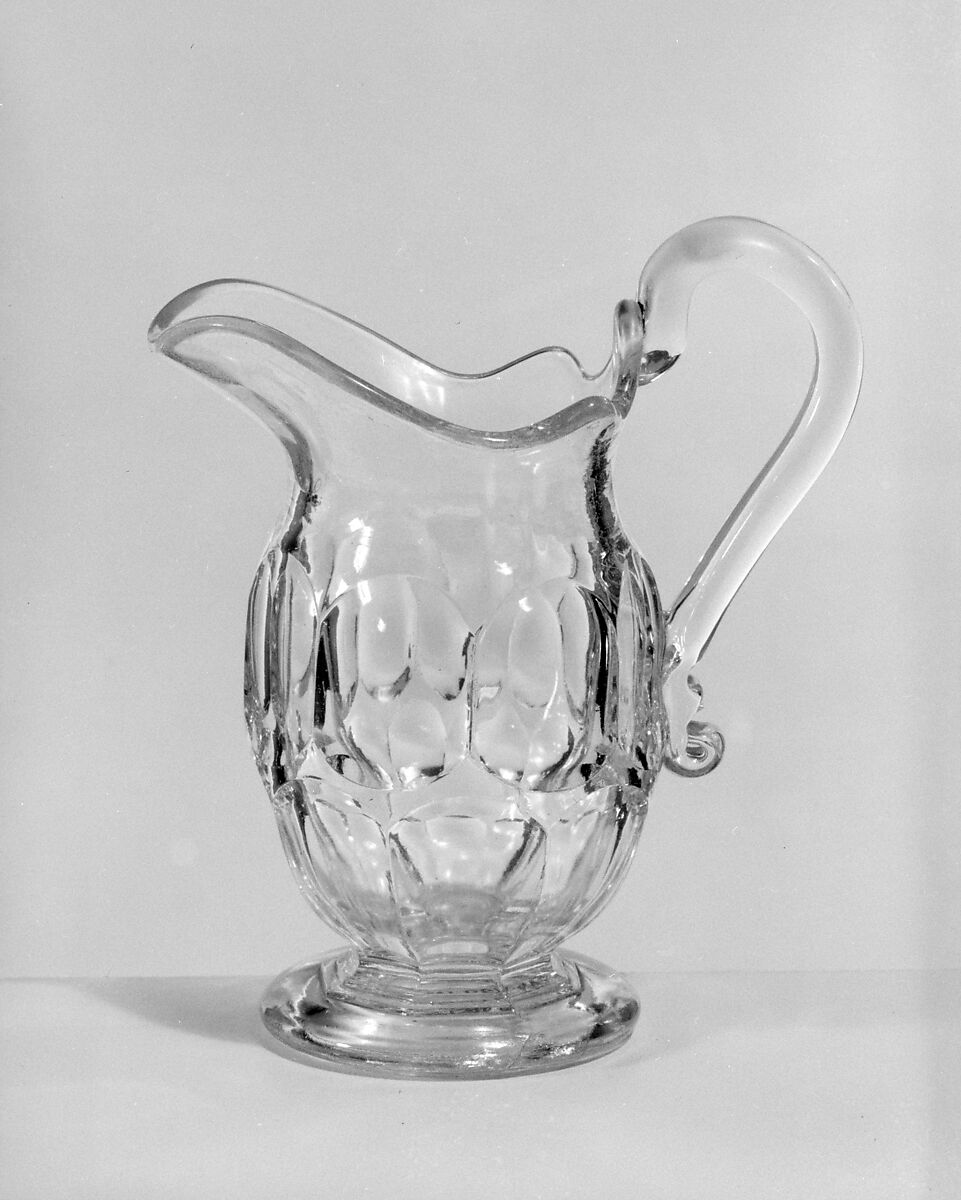 Creamer, Pressed glass, American 