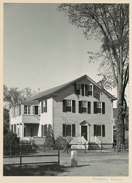 ["The Sem" (1832), Wheaton College, Norton, Massachusetts], Walker Evans (American, St. Louis, Missouri 1903–1975 New Haven, Connecticut), Gelatin silver print 