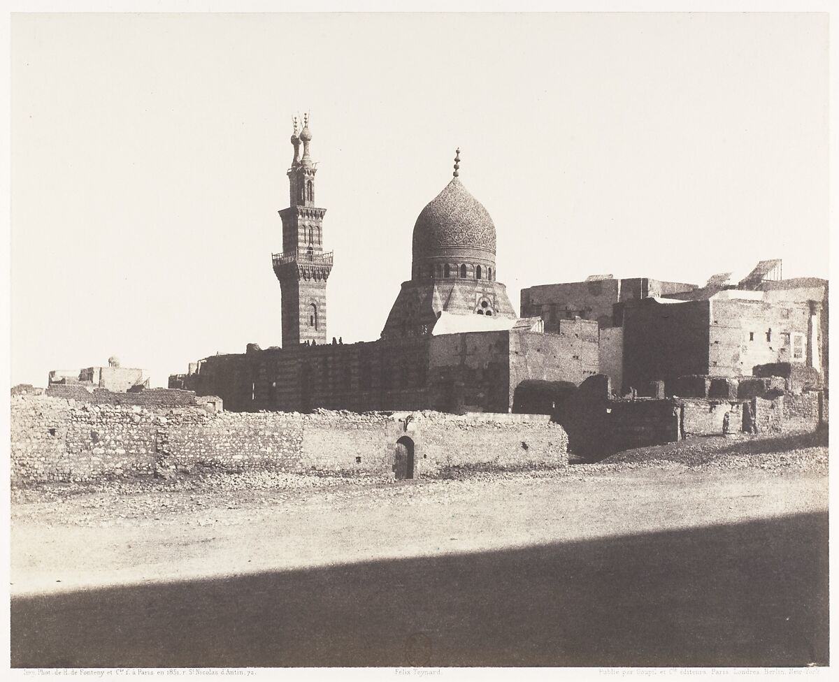 Le Kaire, Mosquée Nâcéryeh, Félix Teynard (French, 1817–1892), Salted paper print from paper negative 