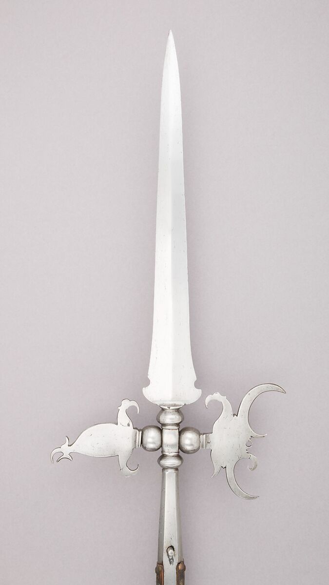 Halberd, Steel, wood (ash), brass, gold, iron, Flemish
