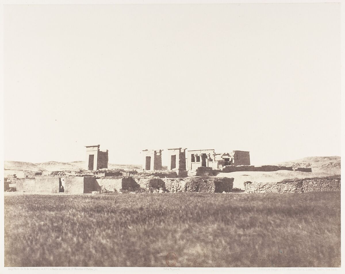 Débôd (Parembole), Vue Générale des Ruines, Félix Teynard (French, 1817–1892), Salted paper print from paper negative 