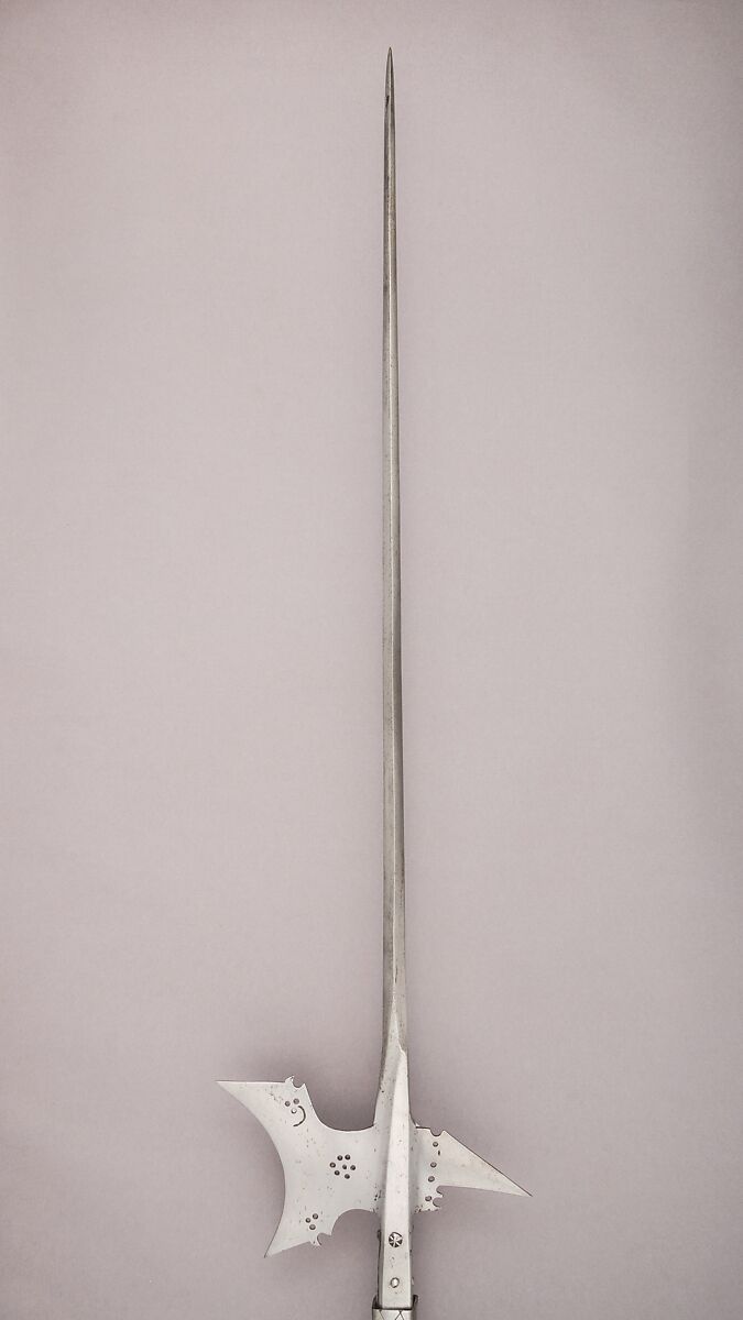 Halberd, Steel, wood (ash), brass, iron, Austrian