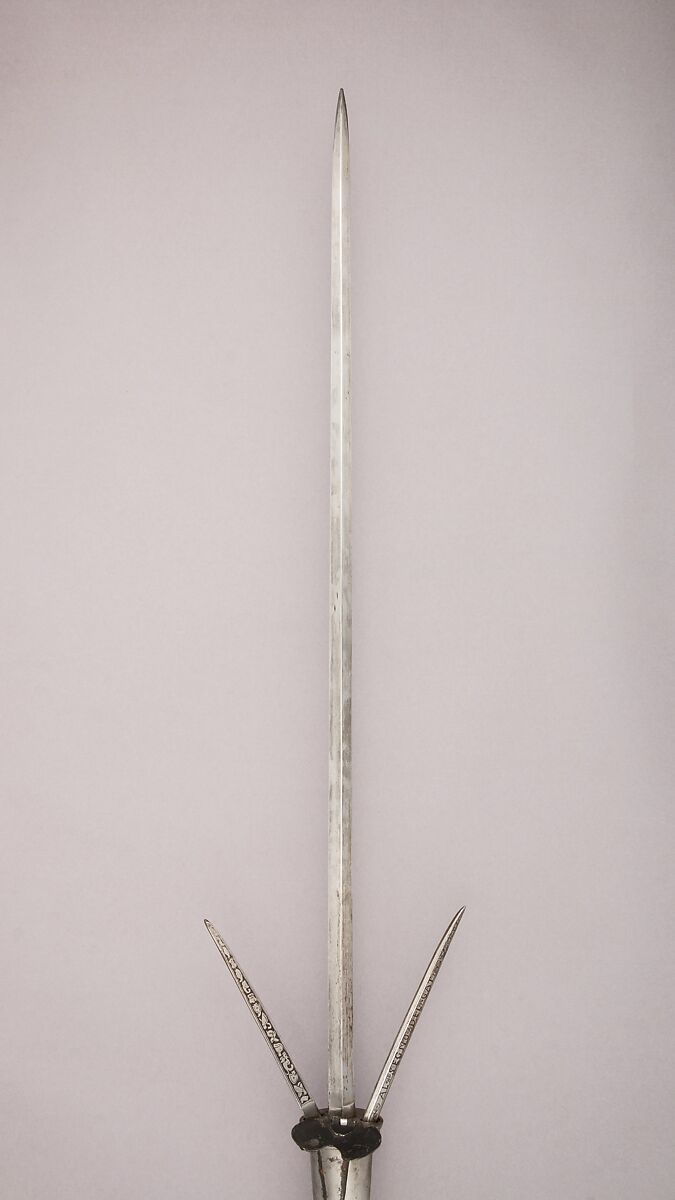 Staff Weapon, Steel, wood, iron, Italian