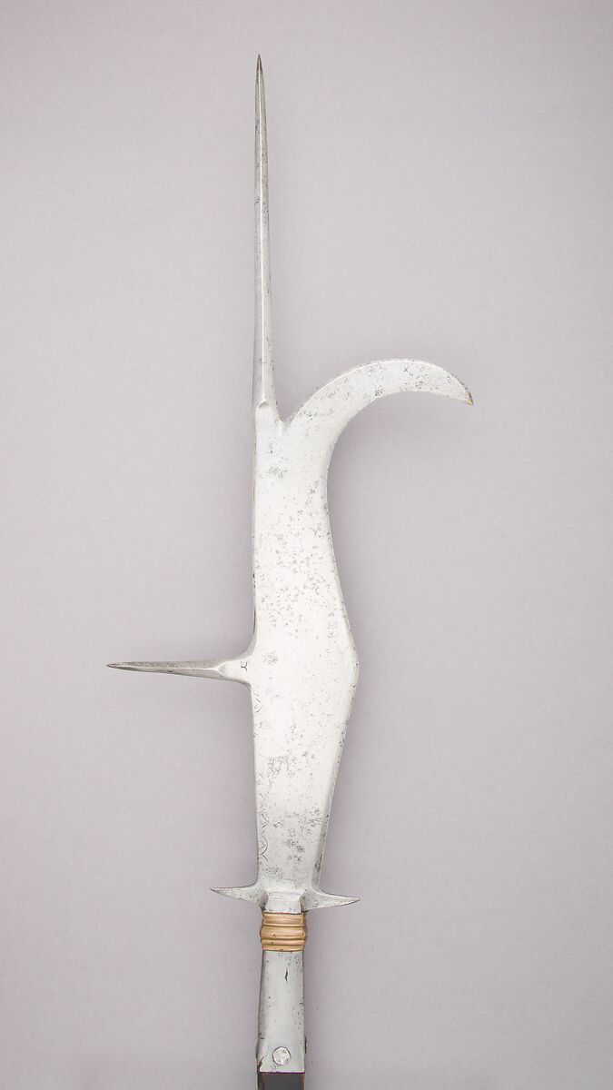 Guisarme, Steel, wood, copper alloy, Italian 