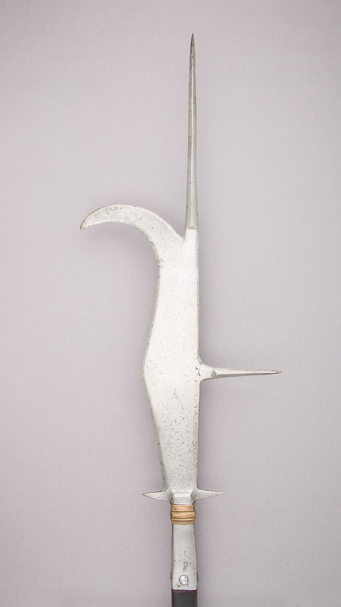 Guisarme, Steel, wood, copper alloy, Italian