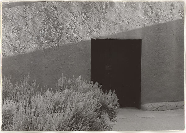 [Door and Adobe Wall, Abiquiu, New Mexico], Georgia O'Keeffe  American, Gelatin silver print