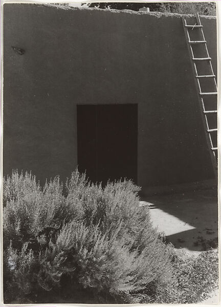 [Door and Adobe Wall, Abiquiu, New Mexico], Georgia O&#39;Keeffe (American, Sun Prairie, Wisconsin 1887–1986 Santa Fe, New Mexico), Gelatin silver print 