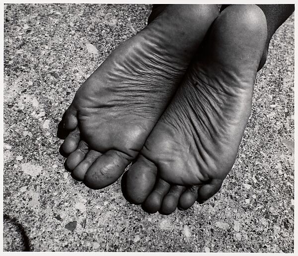 Feet 50, Aaron Siskind (American, 1903–1991), Gelatin silver print 