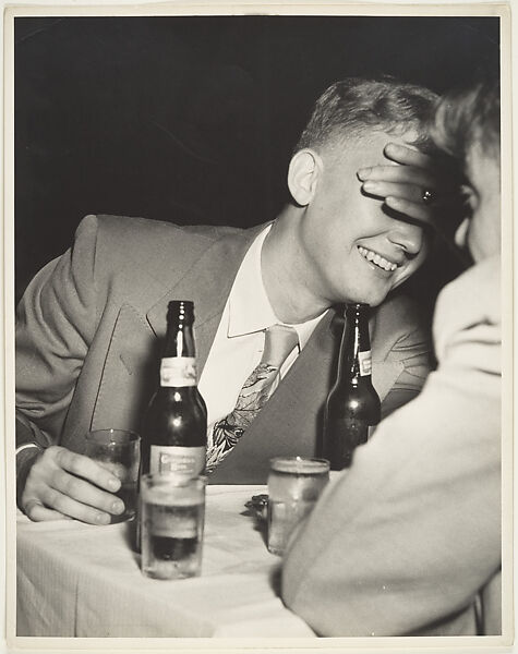 The Bashful One, Weegee (American (born Austria-Hungary), Złoczów (Zolochiv, Ukraine) 1899–1968 New York), Gelatin silver print 