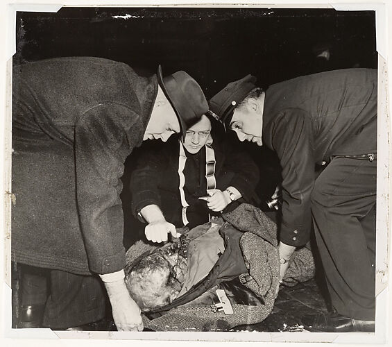 Tramp on Lower East Side Receiving the Last Rites