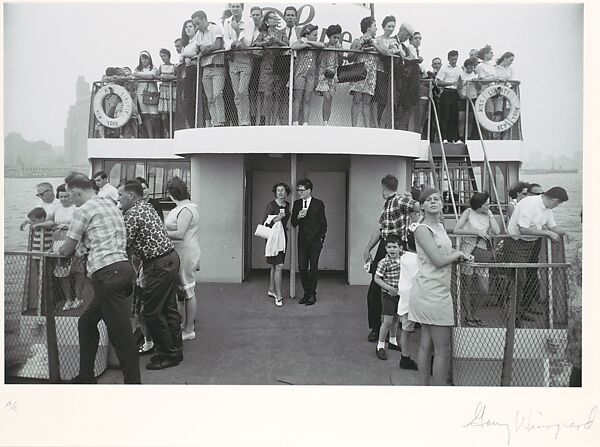 Staten Island Ferry, New York City, New York, Garry Winogrand (American, New York 1928–1984 Tijuana, Mexico), Gelatin silver print 