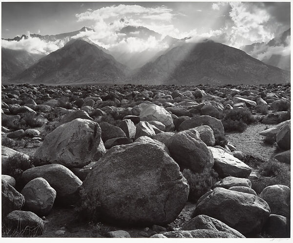 Mount Williamson, Sierra Nevada, from Manzanar, California, Ansel Easton Adams (American, San Francisco, California 1902–1984 Carmel, California), Gelatin silver print 