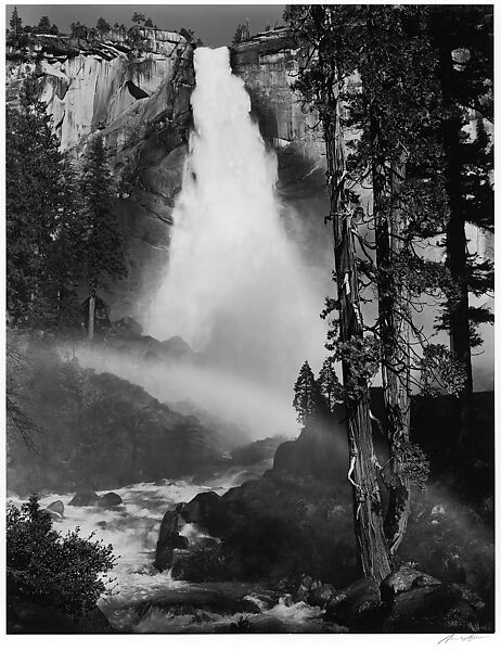 Nevada Fall, Yosemite National Park, California, Ansel Easton Adams (American, San Francisco, California 1902–1984 Carmel, California), Gelatin silver print 