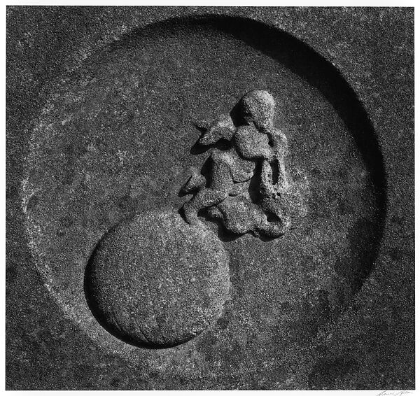 Gravestone Carving, Laurel Hill, San Francisco, Ansel Easton Adams (American, San Francisco, California 1902–1984 Carmel, California), Gelatin silver print 