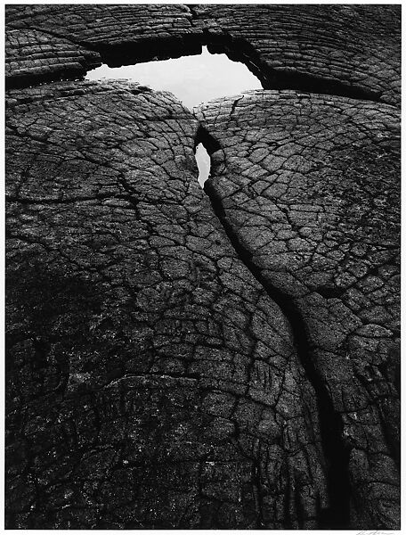 Lava Rock and Pool, Kona Coast, Hawaii, Ansel Easton Adams (American, San Francisco, California 1902–1984 Carmel, California), Gelatin silver print 